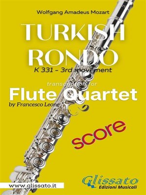 cover image of Turkish Rondò--Flute Quartet (score)